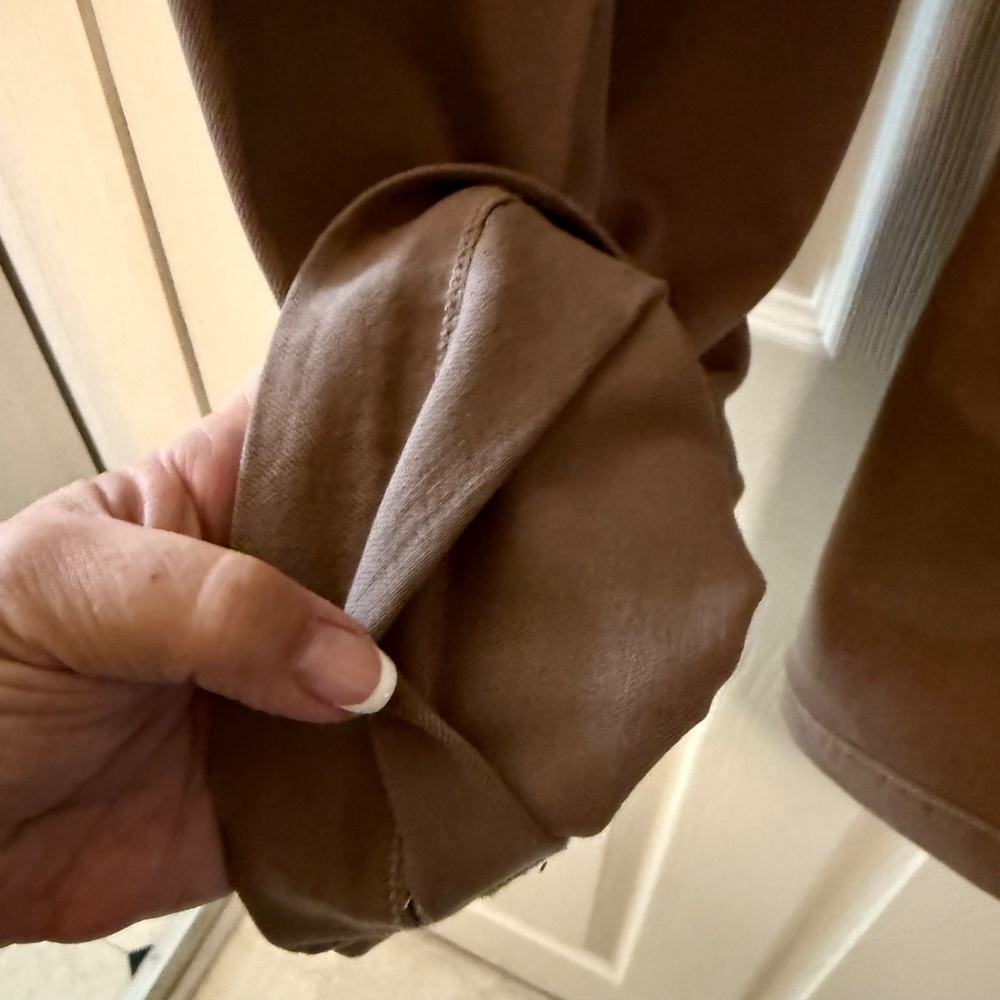 American Eagle wide leg brown/tan jeans - Picture 6 of 9